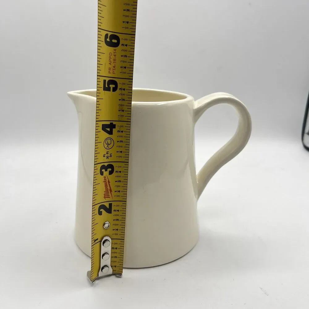 Pottery Barn Studio By Barbara Eugene Ivory White Creamer Pitcher